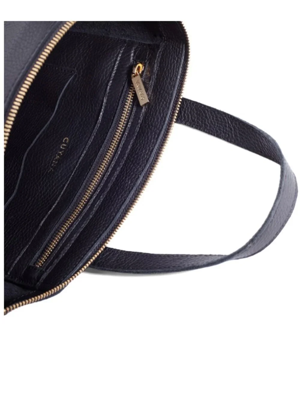 Cuyana Cuyana Leather Zippered Tote in Black Pebbled Leather - Picture 3 of 12